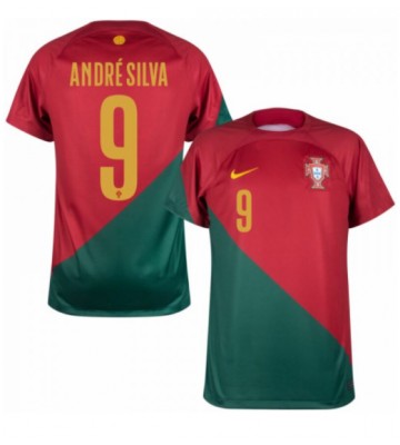 Portugal Andre Silva #9 Replica Home Stadium Shirt World Cup 2022 Short Sleeve